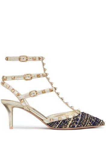 Valentino Garavani Rockstud Caged Pumps - Nude