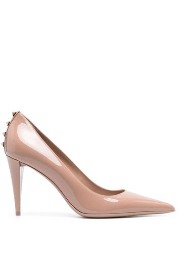 Valentino Garavani Rockstud pointed-toe pumps - Nude