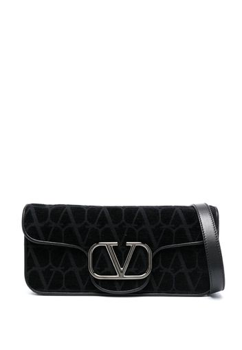 Valentino Garavani Mini Locò Vlogo Toile Iconographe shoulder bag - Schwarz