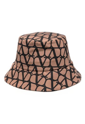 Valentino Garavani Toile Iconographe bucket hat - Braun