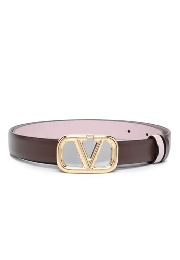 Valentino Garavani VLogo Signature reversible belt - Braun