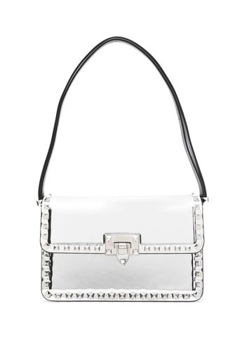 Valentino Garavani Kleine Valentino Garavani Rockstud Schultertasche - Silber