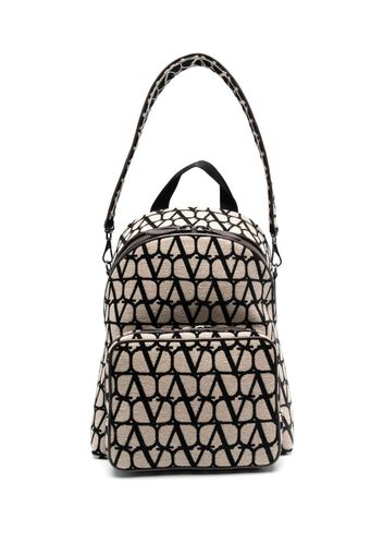 Valentino Garavani Toile Iconographe-jacquard backpack - Nude