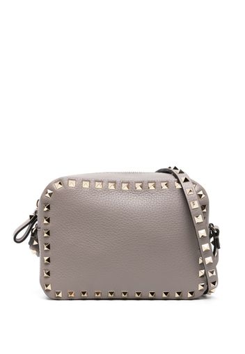 Valentino Garavani Rockstud leather crossbody bag - Braun