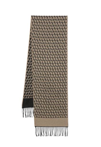 Valentino Garavani Toile Iconographe reversible scarf - Nude