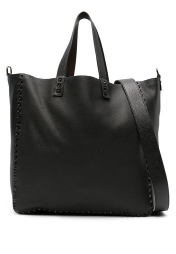 Valentino Garavani Rockstud double leather tote bag - Schwarz