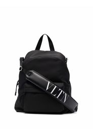 Valentino Garavani Rucksack mit Logo-Riemen - Schwarz