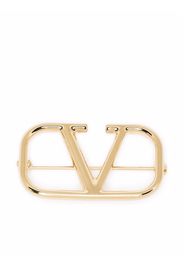 Valentino Garavani VLogo Signature brooch - Gold
