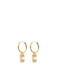 Valentino Garavani VLogo crystal-embellished earrings - Gold