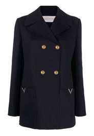 Valentino VGOLD double-breasted blazer - Blau