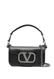Valentino Garavani embellished VLogo crossbody bag - Schwarz