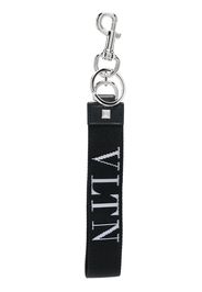 Valentino Garavani logo-print keyring - Schwarz