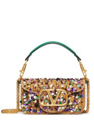 Valentino Garavani small Locò embellished shoulder bag - Grün