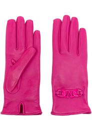 Valentino Garavani VLogo chain-embellished gloves - Rosa