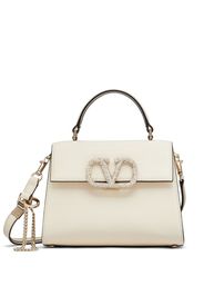 Valentino Garavani Handtasche mit Logo-Schild - Nude