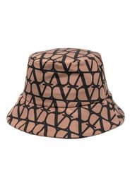 Valentino Garavani Toile Iconographe bucket hat - Braun