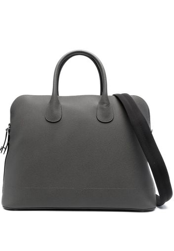 Valextra leather tote bag - Grau