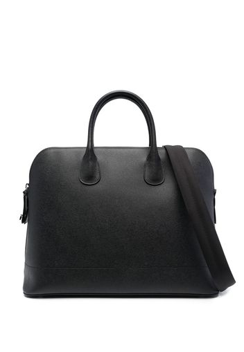 Valextra leather tote bag - Schwarz