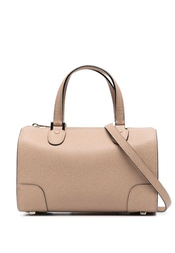 Valextra grained-texture leather tote bag - Nude