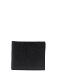 Valextra pebbled folding wallet - Schwarz