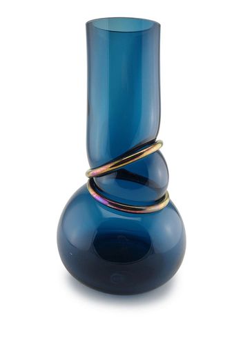 Vanessa Mitrani Double Ring glass vase - Blau