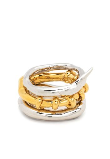 Vann Jewelry Ring im Layering-Look - Silber