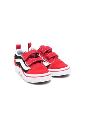 Vans Kids Old Skool touch-strap sneakers - Rot