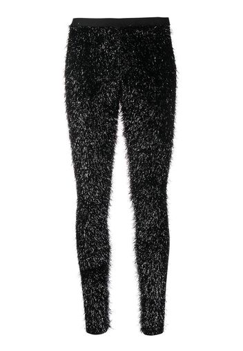 Vaquera glitter-detail leggings - Schwarz