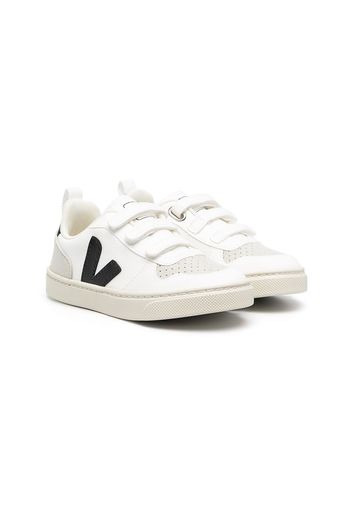 Veja Kids V-12 Sneakers mit Klettverschluss - Weiß