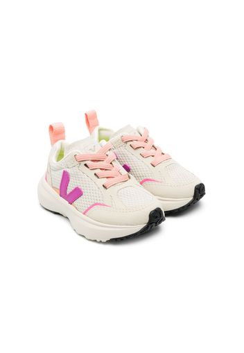 VEJA Kids Canary lace-up sneakers - Weiß