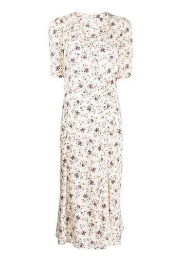 Veronica Beard floral-print dress - Nude