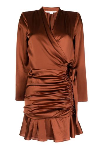 Veronica Beard Agatha wrap dress - Braun