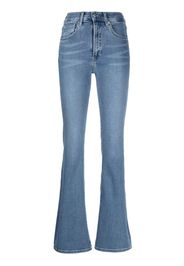 Veronica Beard Beverly skinny-cut flared jeans - Blau