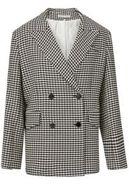 Veronica Beard Hutchinson houndstooth-pattern blazer - Schwarz