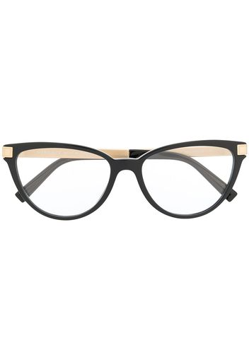 Versace Eyewear Klassische Cat-Eye-Brille - Schwarz