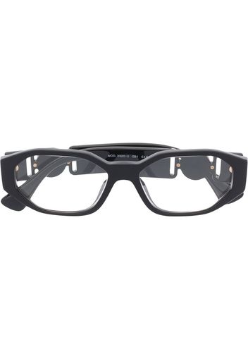 Versace Eyewear logo square-frame glasses - Schwarz