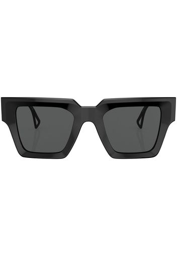 Versace Eyewear logo-embossed square-frame sunglasses - Schwarz