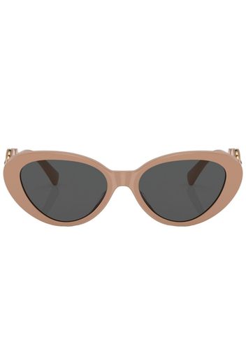 Versace Eyewear Runde Medusa Sonnenbrille - Nude