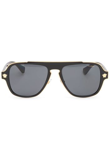 Versace Eyewear Medusa-plaque tinted sunglasses - Schwarz