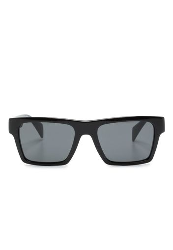 Versace Eyewear Greca-detail rectangle-frame sunglasses - Schwarz