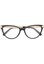 Versace Eyewear Klassische Cat-Eye-Brille - Schwarz