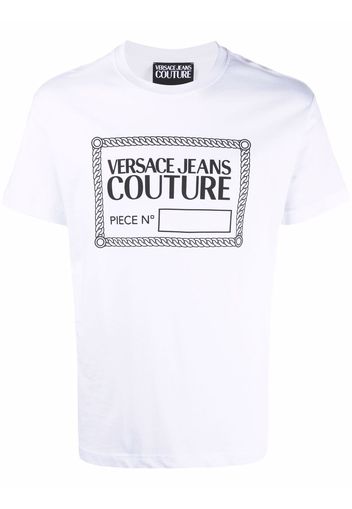 Versace Jeans Couture T-Shirt mit Logo-Print - Weiß