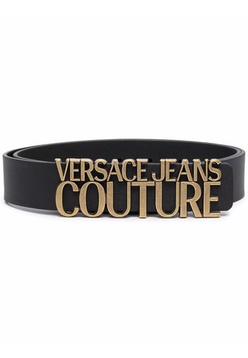 Versace Jeans Couture logo-buckle belt - Schwarz