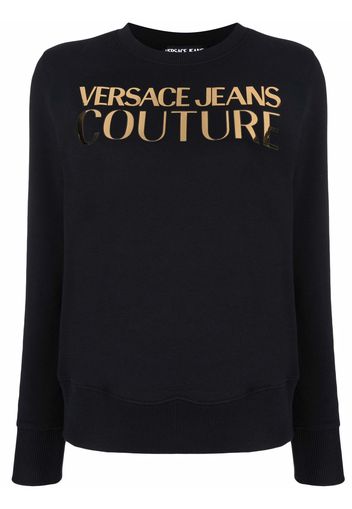 Versace Jeans Couture logo crew-neck sweatshirt - Schwarz