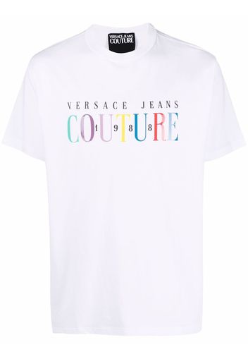 Versace Jeans Couture logo-print cotton T-shirt - Weiß