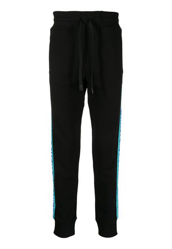 Versace Jeans Couture logo-tape slim-fit track pants - Schwarz