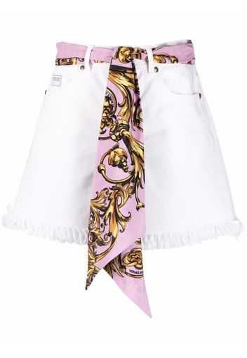 Versace Jeans Couture scarf-belt shorts - Weiß