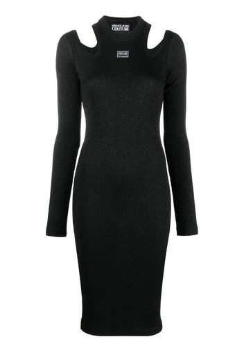 Versace Jeans Couture cut-out knitted dress - Schwarz