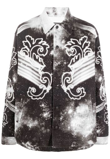 Versace Jeans Couture Hemd mit Space Couture-Print - Schwarz