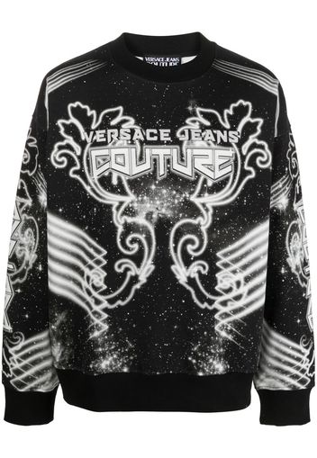 Versace Jeans Couture Space Couture long-sleeve sweatshirt - Schwarz